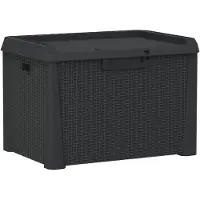 vidaXL Tuinbox 125 L polypropeen antracietkleurig