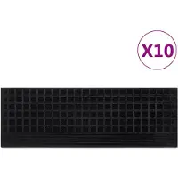 vidaXL Trapmatten 10 st 25x75 cm rubber