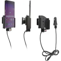 Brodit houder-lader Samsung Galaxy S10 PLUS met USB sig.plug 12/24V