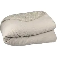 Leeff Plaid Phileine – Zand – Katoen – 130 x 170 cm