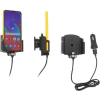 Brodit 721202 Universele USB-C Type met Zigi Plug, Smartphonehouder, Zwart