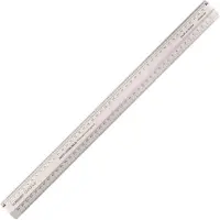 Vaessen creative Aluminium Liniaal 45 cm, met Scharnierende Beschermkap voor Vingers, Stabiele Snijliniaal voor Knutselen, Naaien, Hobby, Papercrafts en Kaarten Maken