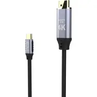 Inca ITCH-20 video kabel adapter 2 meter USB Type-C HDMI Zwart, Zilver