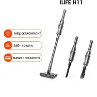 ILIFE H11 - steelstofzuiger zonder zak op accu - stofzuiger draadloos - snoerloos - 16.000KPa Zuigkracht