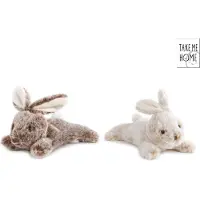 Take Me Home Pluche Konijn Liggend 22 Centimeter Bruin/beige 660545