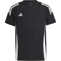 Adidas Functioneel shirt 'TIRO24 SWEAT TEE' zwart / wit