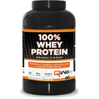 Qwin 100% Whey Protein Banaan - 2400 gr