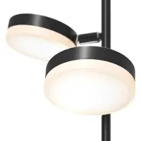 Maytoni LED-vloerlamp Fad, dimbaar, zwart, Woon-/ Eetkamer, metaal, Modern, LED vloerlamp