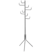 Northio - kapstok - grijs - metaal - 8 haaks - 53 x 47 x 171 cm - Kapstokken