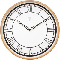 Nextime Wandklok wit 30 cm - Klokken - Wandklokken/muurklokken - Woondecoratie/accessoires