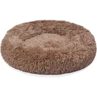 Topmast Fluffy Donut Dierenmand - Hondenkussen 120 cm - Camel - XXL