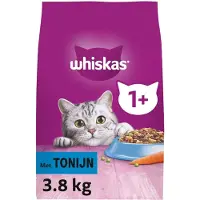 Whiskas 4x Adult 1+ Tonijn 3.8kg