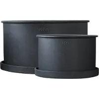 DBKD Plant bowl bloempot 2-pack Black
