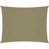 vidaXL Zonnescherm rechthoekig 2,5x3,5 m oxford stof beige