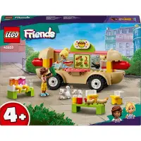 LEGO Friends Hotdog-truck, mobiel restaurant speelgoed voor kinderen vanaf 4 jaar, set met auto, figuren en kat, cadeau voor meisjes en jongens vanaf 4 jaar, artikelnummer 42633