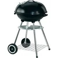 Garden Grill Kogelgrill 47cm zwart, rvs