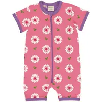 Maxomorra Rompersuit SS FLOWERS 62/68