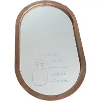 HANDMADE spiegel | gegrafeerd | | uniek | houten rand |