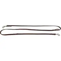 Animal Boulevard Ab30125 - Hals- En Leibanden - Hond - Ab Country Leather Handvrij Leiband Bruin-12mmx200cm - Maat: 12mmx200cm - 198049