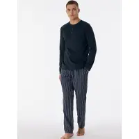 Schiesser Pyjama Long nightblue 180274 50/M