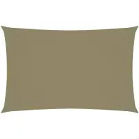 vidaXL Zonnescherm rechthoekig 2,5x5 m oxford stof beige