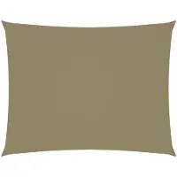 vidaXL Zonnescherm rechthoekig 3,5x4,5 m oxford stof beige