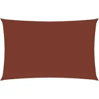 vidaXL Zonnescherm rechthoekig 2,5x5 m oxford stof terracottakleurig
