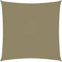 vidaXL Zonnescherm vierkant 4x4 m oxford stof beige