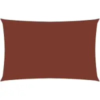 vidaXL Zonnescherm rechthoekig 3x6 m oxford stof terracottakleurig