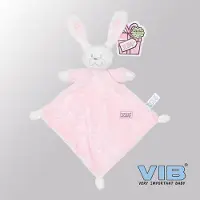 Vib - Knuffeldoekje Konijn Glow in the dark - Roze - Babykleertjes - Baby cadeau - zwangerschap aankondiging - geboorte cadeau