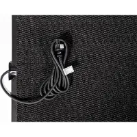 2Heat Waterdichte verwarmde deurmat, droogloopmat 595 Watt met aansluitsnoer 180x120cm, 4 mm dik, antraciet, ip66