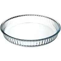 5 Five Ovenschaal rond - Transparant - Glas - Diameter 32 cm - Ovenschalen