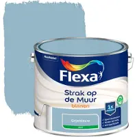 Flexa Strak op de muur muurverf grijsblauw 2,5 liter