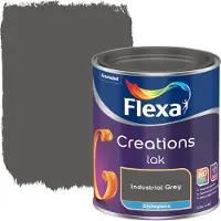 Flexa Creations lak industrial grey zijdeglans 750 ml