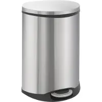 EKO Shell Recycling Bin 22 + 22 Liter Mat RVS