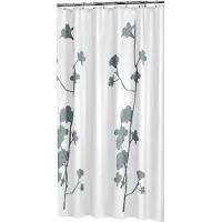 Sealskin Douchegordijn Orchid Blauw 200x180 cm