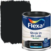 Flexa Strak in de lak voor buiten zwart zijdeglans 750 ml