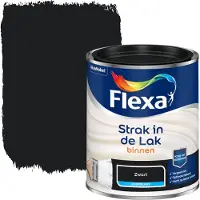 Flexa Strak in de lak zwart zijdeglans 750 ml