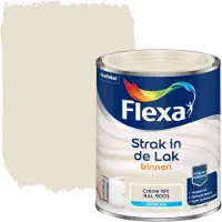 Flexa Houtlak Strak In De Lak - Zijdeglans - Crème Wit Ral 9001 - 750ml