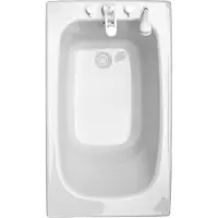 Allibert Rechthoekig Bad Flavis Plaatsbesparend 140x70 X 55-58cm Wit
