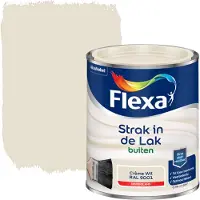 Flexa Strak in de lak voor buiten crèmewit RAL9001 hoogglans 750 ml