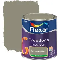 Flexa Creations muurverf camouflage green extra mat 1 liter