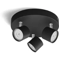 Philips Star opbouwspot - 3-lichts - zwart