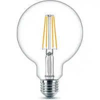 Philips Ledfilamentlamp Globe - D9,5cm - Warm Wit - E27 - 7w