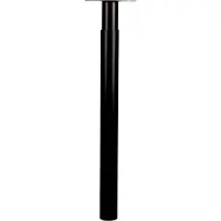 Duraline Meubelpoot Verstelbaar Staal 5,6x70-110cm Zwart