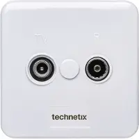 Technetix wandcontactdoos TRAS-2000 SHOP compleet / KabelKeur en Ziggo Geschikt