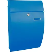 V-Part - Wandbrievenbus Geronan - Galvanized Steel Powder Coated - blauw - Brievenbus