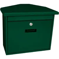 V-Part - Wandbrievenbus Zamoran - Galvanized Steel Powder Coated - groen - Brievenbus