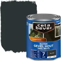 Cetabever gevel & kozijn snel beits dekkend RAL 7021 zijdemat 750 ml