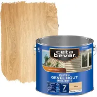 Cetabever gevel & kozijn snel beits transparant blank zijdemat 2,5 liter